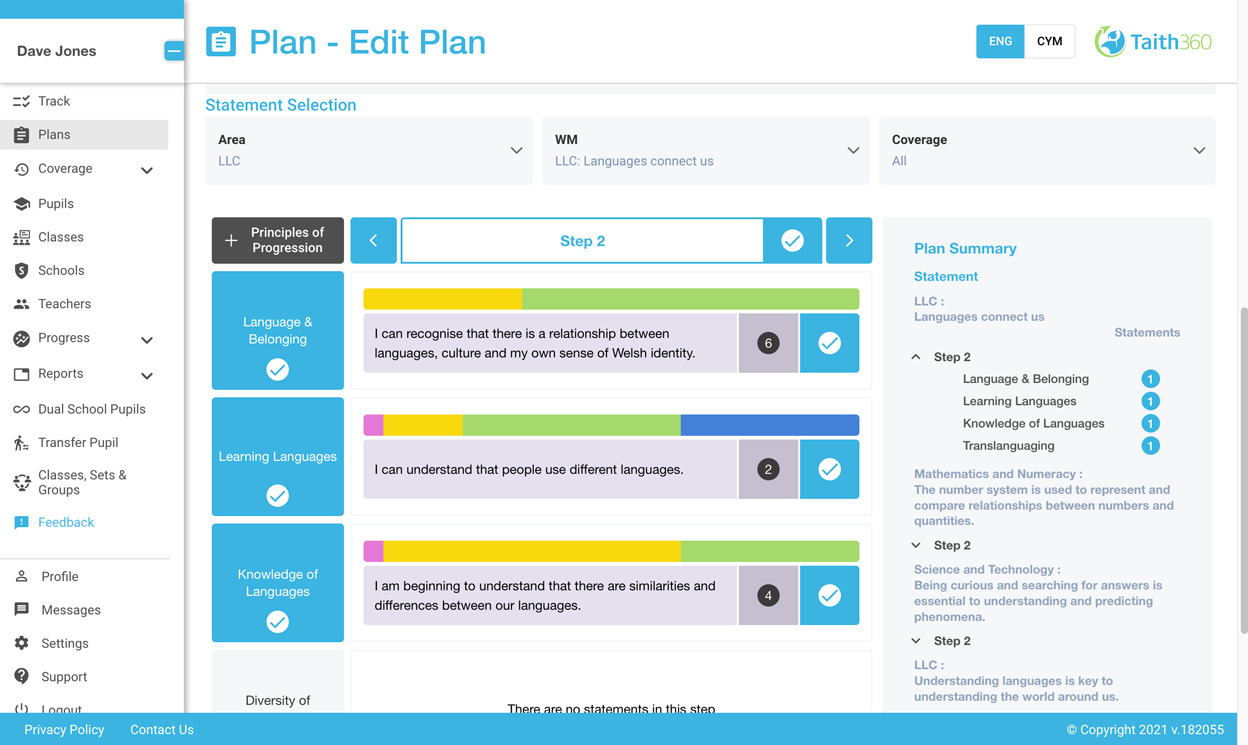 Taith360 planning and assessment tool